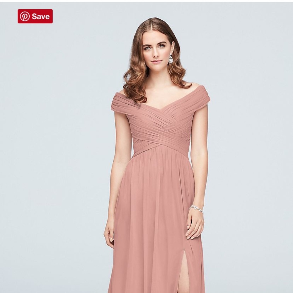 Off-the-Shoulder Bridesmaid Dress F19951